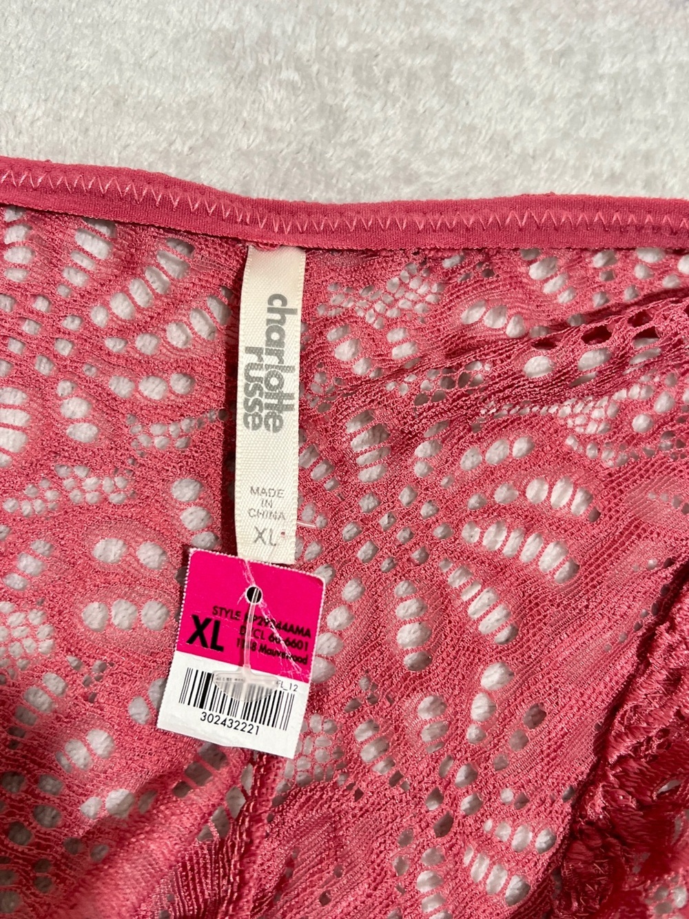 Charlotte Russe Lace Bralette & Lace Bikini Set L - XL - Picture 5 of 9